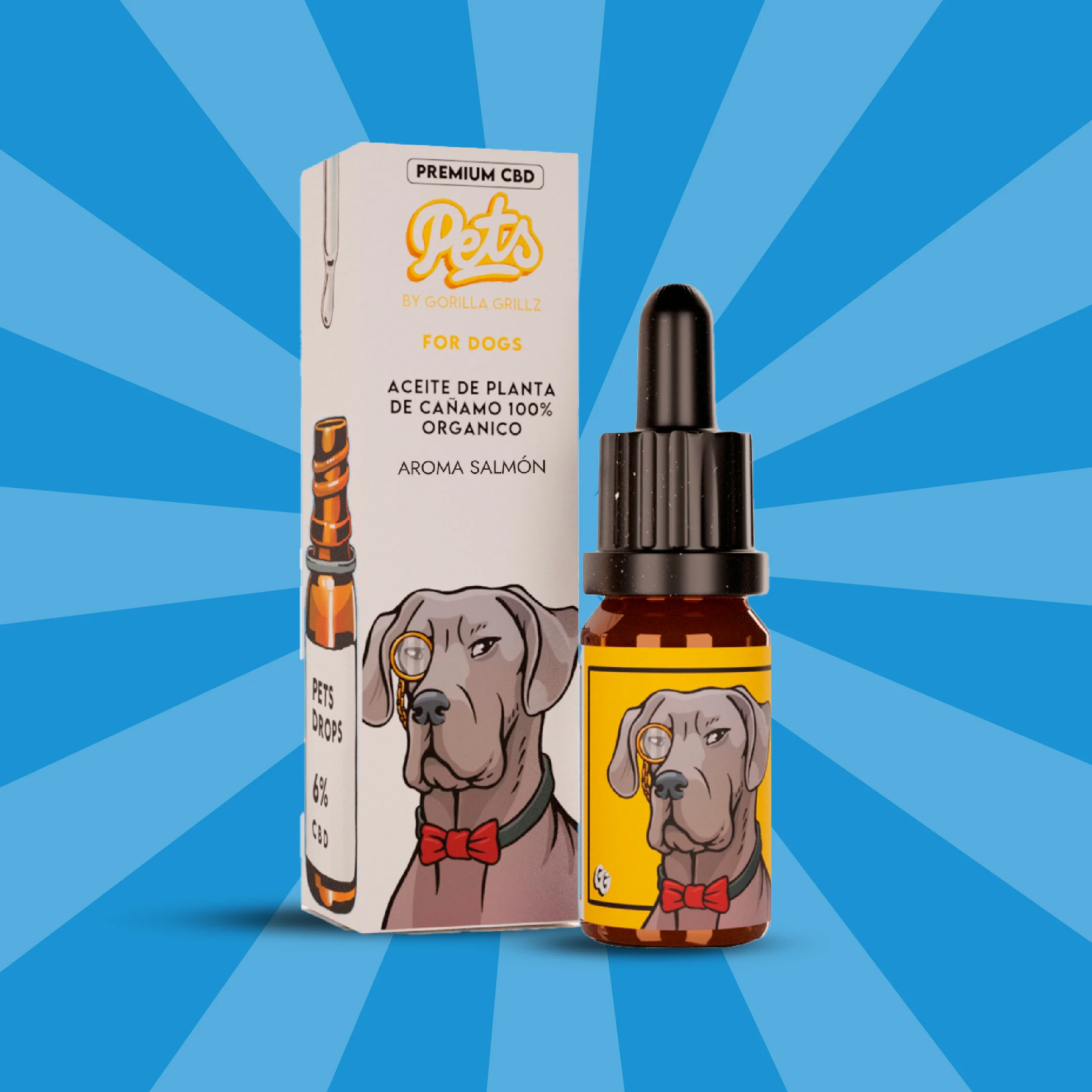 Aceite CBD Perros 6% Salmón 10ml