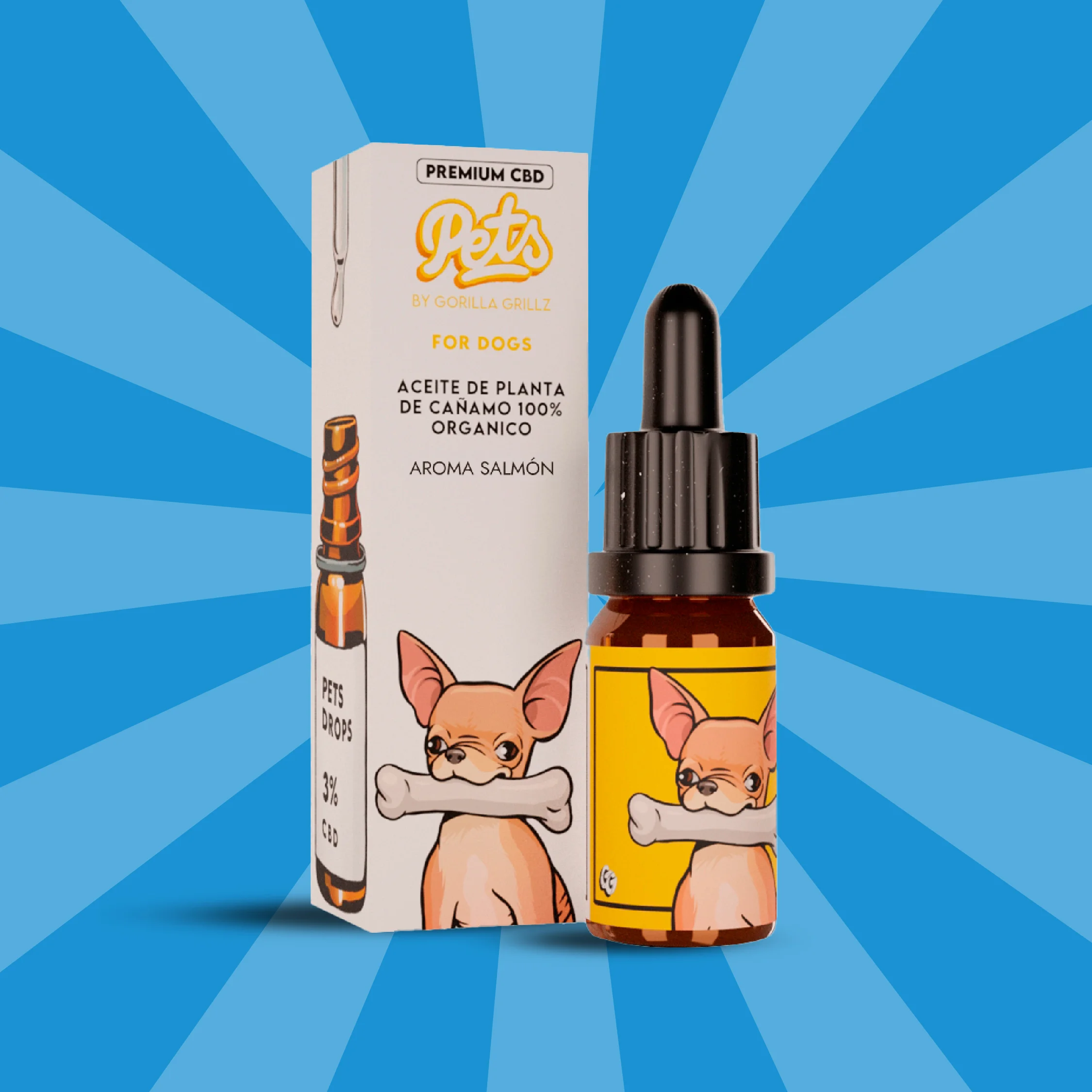 Aceite CBD Perros 3% Salmón 10ml